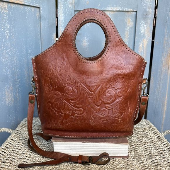 Patricia Nash Handbags - Patricia Nash Moretto Tooled Leather Crossbody Tote